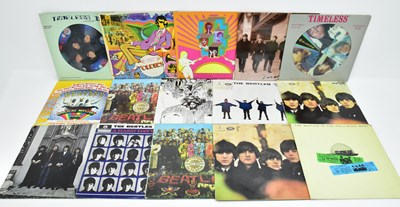 Lot 436 - THE BEATLES; fifteen records including...