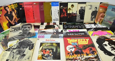 Lot 414 - ROCK; over forty albums including Led Zeppelin...
