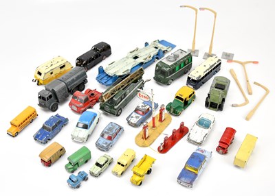 Lot 1806 - A collection of play worn diecast toys, mostly...