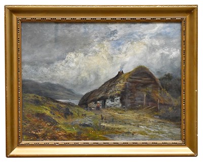 Lot 1670 - SCOTTISH SCHOOL; oil on canvas, Highland scene,...