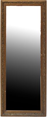 Lot 57 - A gilt framed wall hanging mirror with...