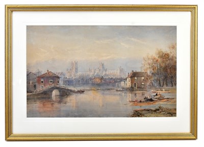Lot 1663 - EDWARD TUCKER SNR; watercolour, Ely Cathedral,...