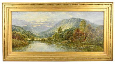 Lot 1686 - J BOYLE; oil on canvas, Highland landscape...