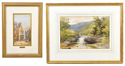 Lot 1705 - ATTRIBUTED TO PAUL MARNY; watercolour, street...
