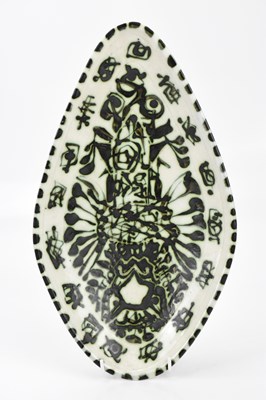 Lot 391 - WILLIAM FISHER; an early Celtic Pottery shield...