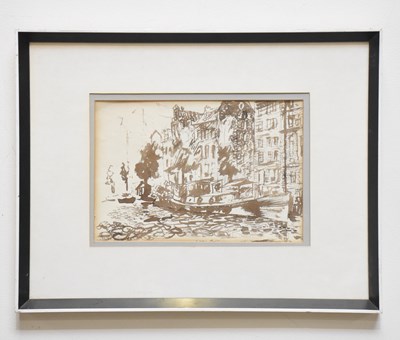 Lot 1692 - BASIL NUBEL; watercolour, 'Bloom Maunse,...