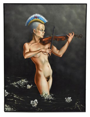 Lot 137 - BILL GILLON PPSSA (Scottish, 1942-2021); oil...