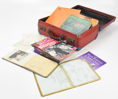 Lot 280 - An autograph book with a collection of...