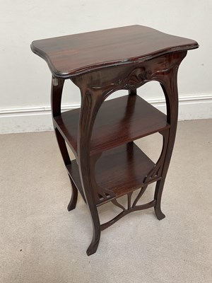 Lot 76 - A reproduction Art Nouveau style three tier...
