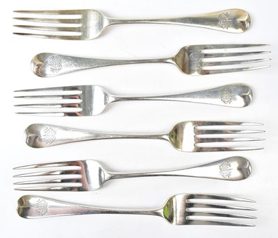 Lot 716 - WAKLEY & WHEELER; a set of six Victorian...
