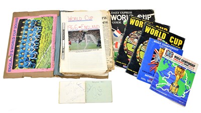 Lot 758 - 1966 WORLD CUP INTEREST; an autograph album...