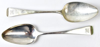 Lot 705 - AL; a pair of George III hallmarked silver...