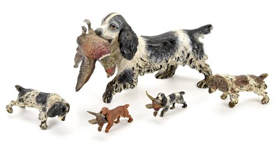 Lot 430 - An Austrian cold painted bronze figure of a...