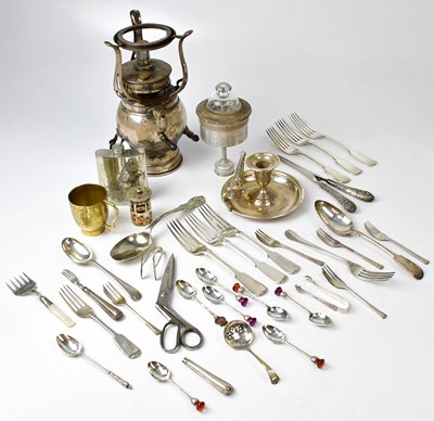 Lot 681 - A mixed lot of silver-plated items, to include...