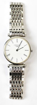 Lot 866 - LONGINES; a stainless 'La Grande Classique de...