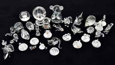 Lot 1446 - SWAROVSKI; a large collection of crystal...