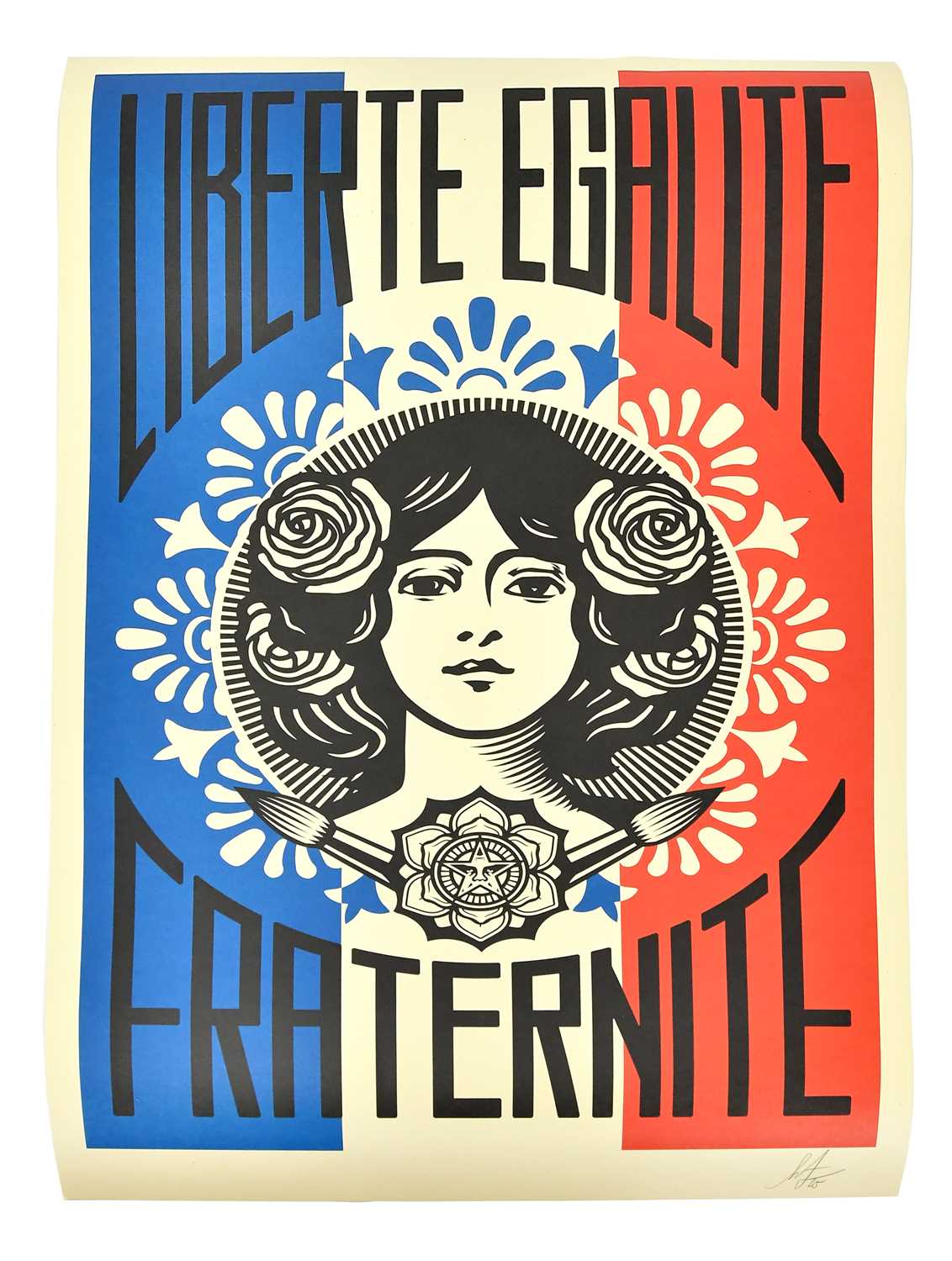 Lot 24 - SHEPARD FAIREY (born 1970); offset lithograph,...