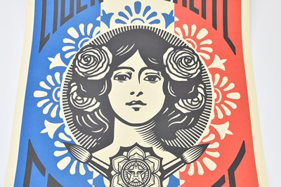 Lot 24 - SHEPARD FAIREY (born 1970); offset lithograph,...