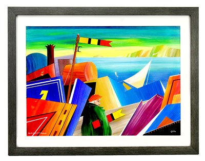 Lot 144 - DAVID WILDE (1918-1978): acrylic on board,...