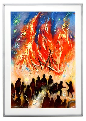 Lot 142 - DAVID WILDE (1918-1978); acrylic on board,...