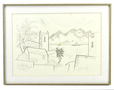 Lot 109 - DAVID WILDE (1918-1978); pencil drawing, 'St...