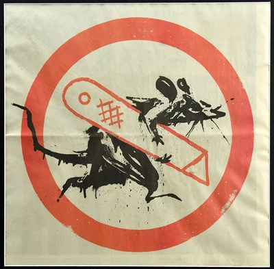 Lot 42 - AFTER BANKSY (2023); a framed newspaper...