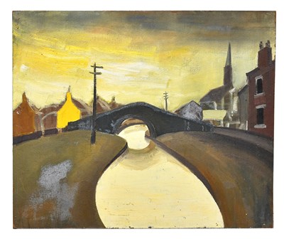 Lot 195 - MARY GASKELL (MAJOR); oil on board, river...