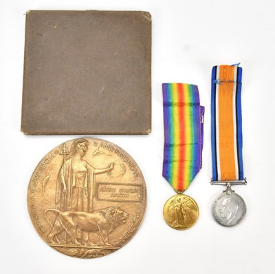 Lot 1168 - A World War I medal pair awarded to 79079 Pte...