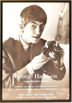 Lot 572 - GEORGE HARRISON; an exhibition poster, for 'A...