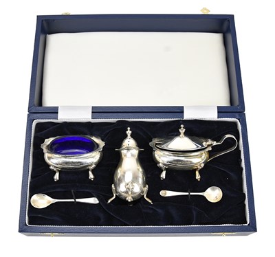 Lot 526 - BROADWAY & CO; a modern hallmarked silver...