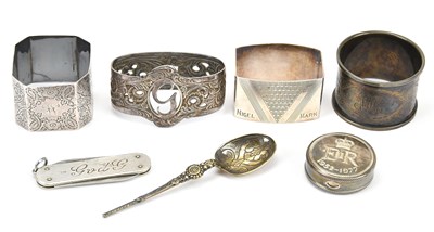 Lot 535 - An Elizabeth II hallmarked silver pill box...