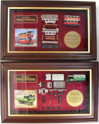 Lot 197 - MATCHBOX; six display cases, each containing a...
