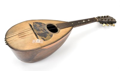 Lot 638 - F DE MUREDA; an Italian mandolin, length 60cm,...