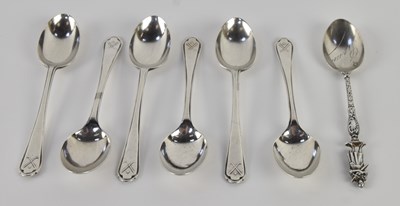Lot 1276 - GOLFING INTEREST; a set of six George V...