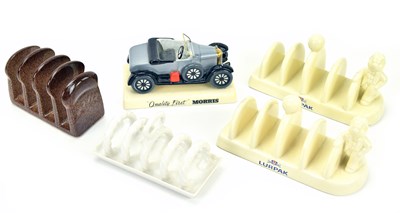 Lot 1388 - A pair of Lurpak toast racks, a Carlton Ware,...