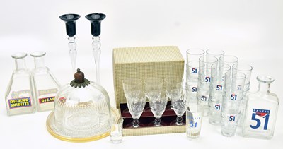 Lot 1456 - A collection of glassware, comprising a pair...