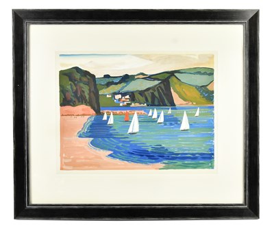Lot 98 - UNATTRIBUTED; watercolour, coastal scene,...
