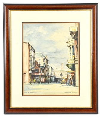 Lot 108 - B MCDONALD; watercolour, 'Petersgate,...