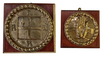 Lot 527 - An early 20th century brass Royal Navy...