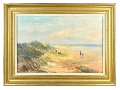 Lot 197 - IVAN TAYLOR; oil on board, 'Waxham Beach,...
