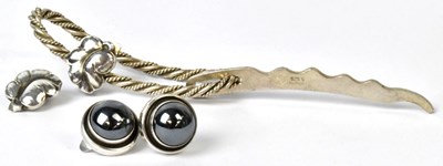 Lot 813 - GEORG JENSEN; a group of sterling silver...