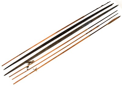 Lot 178 - A collection of South American tribal spears,...