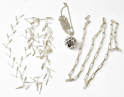 Lot 798 - REY URBAN; a Swedish silver chain necklace...