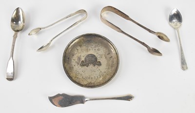 Lot 1248 - A pair of Victorian hallmarked silver sugar...