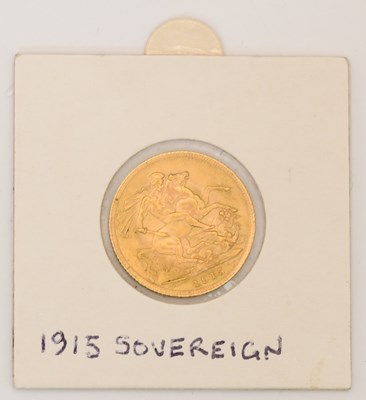 Lot 1614 - A George V full sovereign, 1915.