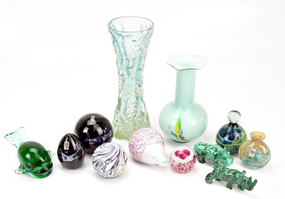 Lot 1447 - A small selection of paperweights, including...