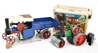 Lot 1814 - MAMOD; a steam wagon, with a boxed steam...