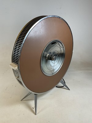 Lot 21 - A mid century circular Atomic space heater,...