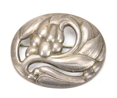 Lot 611 - GEORG JENSEN; a sterling silver design 65...