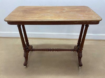 Lot 654 - A pine occasional table of rectangular form,...